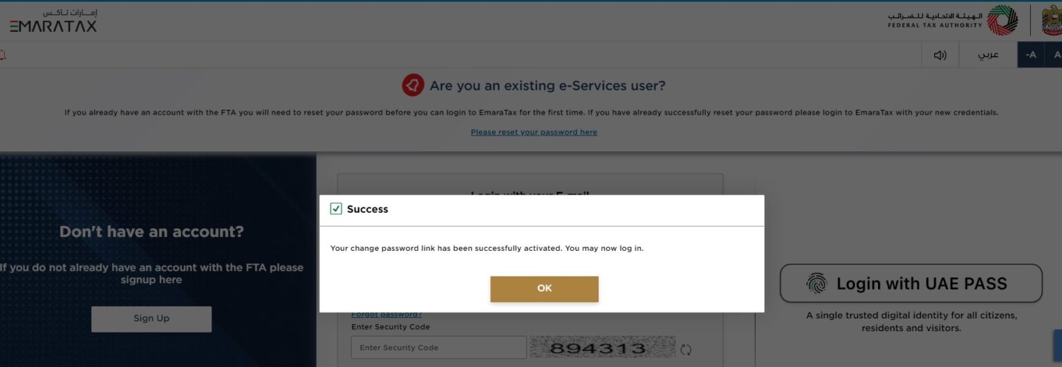 How to Log into the EmaraTax Portal for the First Time in the UAE